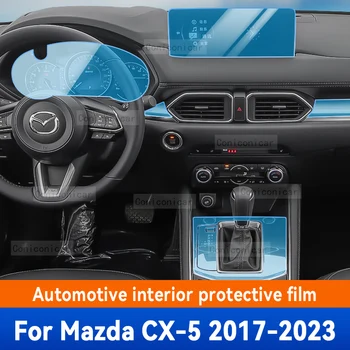 Pre Mazda CX-5 CX5 2017-2023 Interiéru Vozidla Stredu Obrazovky Konzoly TPU Ochranný Film Anti-scratch Opravy film Nálepky Príslušenstvo