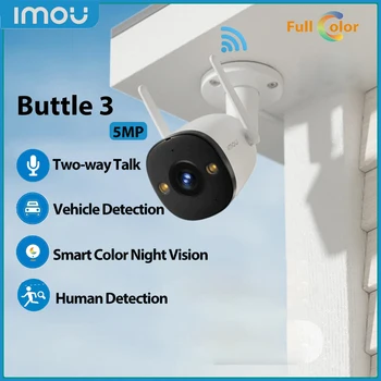 Imou Bullet 3 5MP Vozidla Detekcia v Dvoch smeroch Hovoriť Dohľadu Smart Farebné Nočné Videnie Zabezpečenia Ochrany IP66 Wifi Kamera