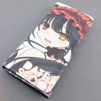 Dlhé štýl PU peňaženka s farebnými tlač Anime DÁTUM LIVE Kurumi/Yoshino s mince vrecku