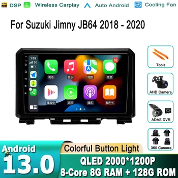 Autorádio Č. 2 din dvd Na Suzuki Jimny JB64 2018 - 2020 Android 13 Carplay Multimediálne Video Prehrávač, Navigácia GPS