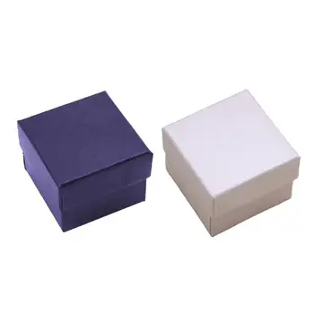 Kartónové Šperky Box W/ Hubky Náušnice box Darčeka Držiteľ