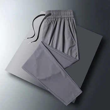 Pánske Letné Nové Nohavice, Slim Fit Bežné Nohavice Kvalitnú Módu Svetlo Thin Solid Farba Priamo Voľné Nohavice Muž E88