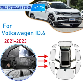 Pre Volkswagen VW ID.6 ID 6 ID6 2023 2022 2021 Auto Plné Pokrytie Protislnečnú Ochranu pred Slnkom Anti-UV Windshields Bočné Okno Clonu